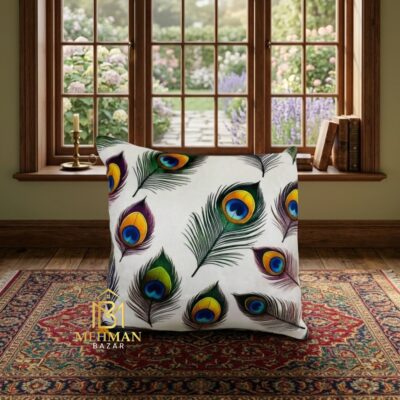 peacock/ Animal Digital print cushion cover MEHMAN BAZAR