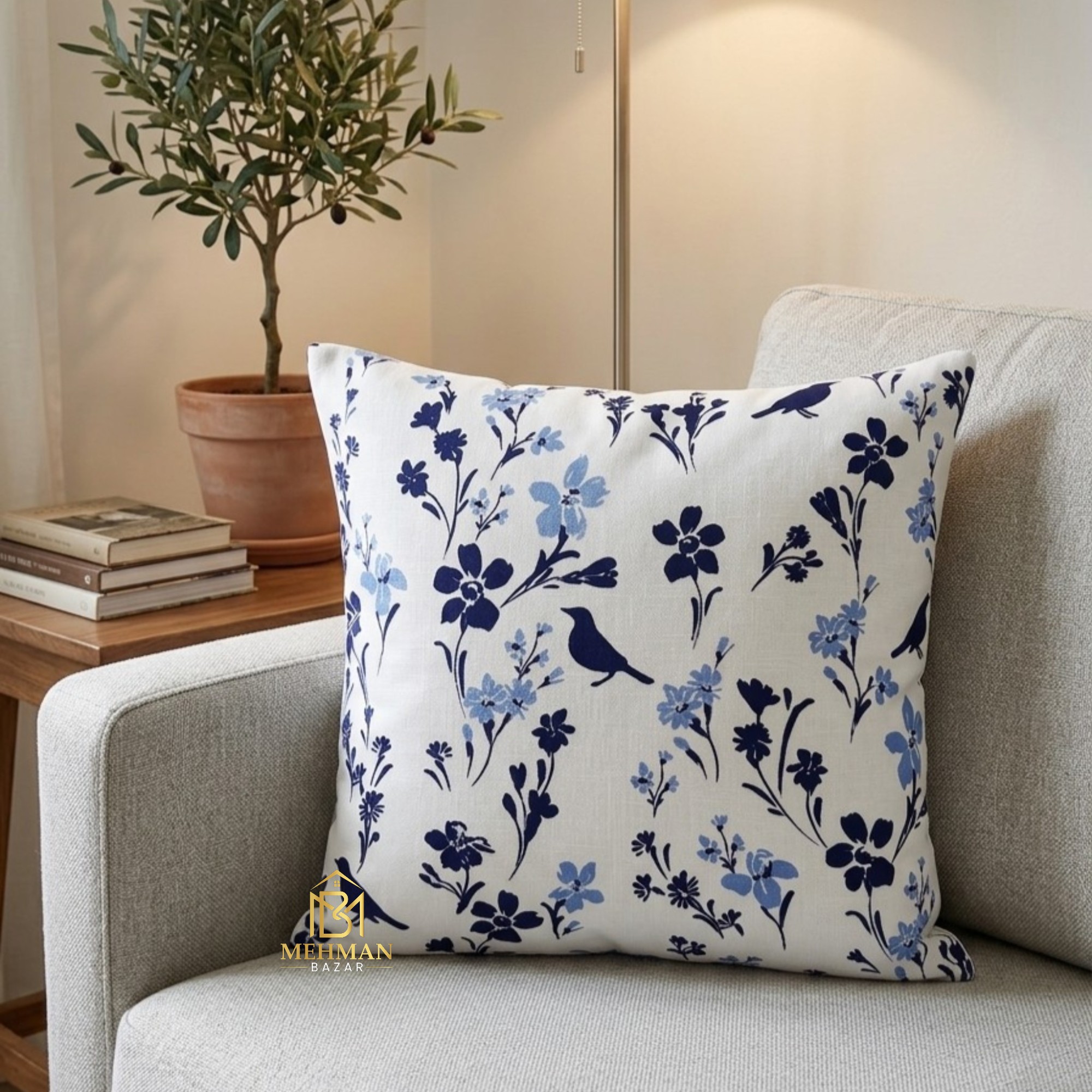peacock/ Animal Digital print cushion cover MEHMAN BAZAR
