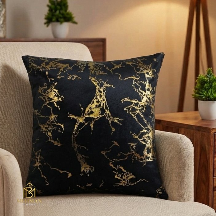 Texture Velvet Cushion Cover 16x16 | Silk Back with Side Zipper