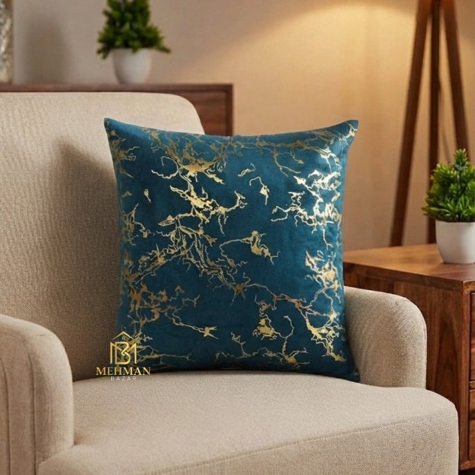 Texture Velvet Cushion Cover 16x16 | Silk Back with Side Zipper - Image 5