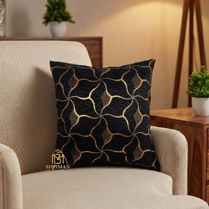 Texture Velvet Cushion Cover 16x16 | Silk Back with Side Zipper - Image 6